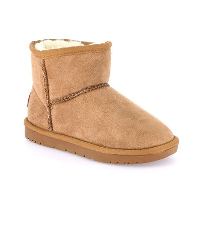GRUNLAND CROM PO2100 35/40 taupe beige bambina polacchino stivaletti