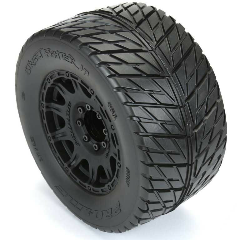 NEW Pro-Line Street Fighter HP 3.8 Belted Tires on Raid 8x32