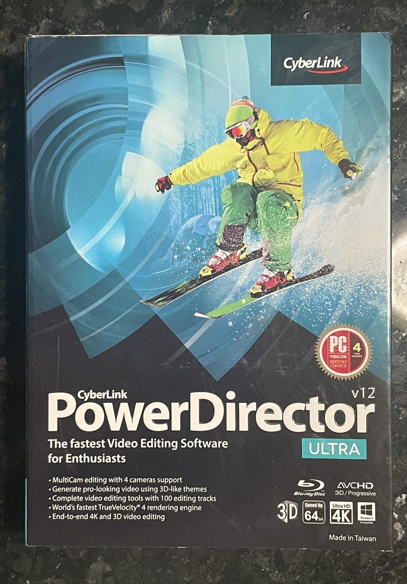 CyberLink Powerdirector V12 Ultra - Video Editing Software 4K 3D 