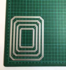 Large 4pcs Art Deco Style Frames Hot Foil Plates - 13.3 X 10.1cm