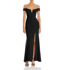 AQUA Off-the-Shoulder Gown MSRP 228 Size 0  14A 2173 Blm