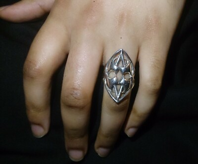 Chickasaw Guardian Ring - Sterling Silver -Handgemacht Native Americ Echtschmuck