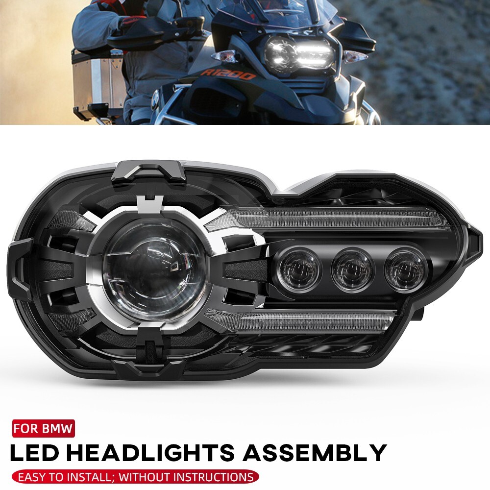 LED Headlights Headlamp Assembly For BMW K1200R K1200 R 05-08