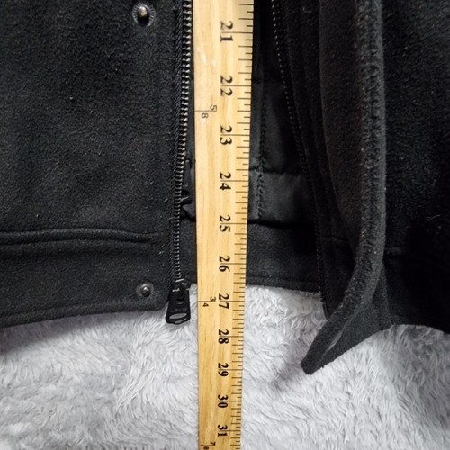 Levis Jacket Mens Small Black Military Jacket Double Zipper Quilt Lined Snap - Picture 10 of 16