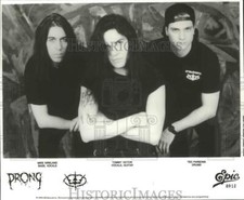 1990 Press Photo Mike Kirkland, Tommy Victor & Ted Parsons of the band Prong