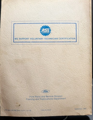 1985 FORD LINCOLN MERCURY SHOP MANUAL SET SERVICE ORIGINAL MUSTANG THUNDERBIRD - Picture 10 of 13