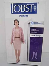 Jobst Womens Opaque Compression Knee-Hi  30-40 mmhg XLarge  CT Black