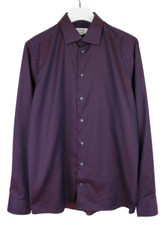 ETON Slim Cambridge Formal Shirt Men's XL Spread Collar Patterned Melange