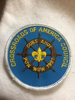 (51)  Boy Scouts (1991) Crossroads of America Council - Cubs Ahoy  Pow-Wow patch