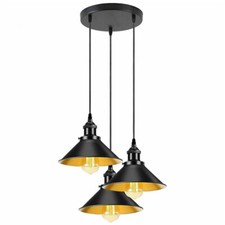 3 Ways Metal Hanging Light Ceiling Light Industrial Chandelier Bedroom Hallway