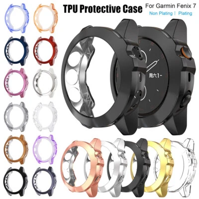 TPU Case For Garmin Fenix 7/7X/7S Solar 6/6X/6S Pro Watch Protector Cover Shell