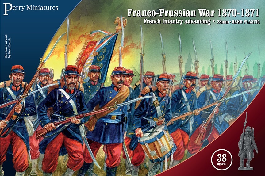 Franco-Prussian War French Infantry Advancing by Perry Miniatures 7190₽