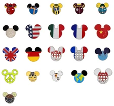 Mickey Head Shape Theme Individual Pin Disney World Park Trading Pins Brand New