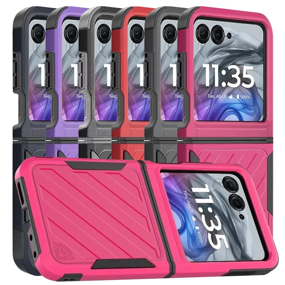 For Motorola Razr 2024 2025 Case Noble Lined Shockproof Dual Layer Hybrid Cover