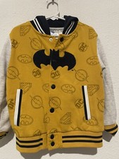 DC Justice League Boy's Long Sleeve Batman Snap Button Multicolor Jacket Size 5
