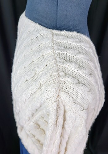 Maglione Vintage Knits Landing Bianco Crema S/S Cablato Taglia M/L? - Foto 13 di 15