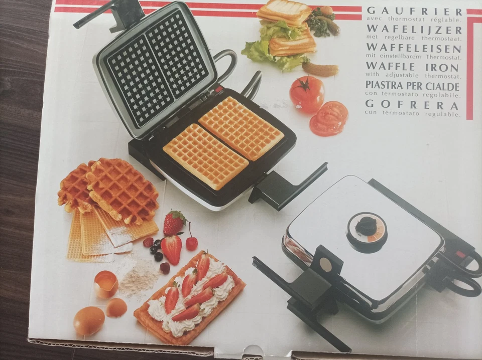 Piastra Per Cialde Frifri Made In Belgio 1300w Usata Una Volta  - Immagine 4 di 4