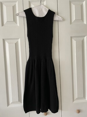 American Apparel Rib Knit Sleeveless Sweater Dress S Black | eBay American Apparel Rib Knit Sleeveless Sweater Dress S Black | eBay
