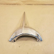 Original Jaguar XKE E-Type S2 S3 Front LH Headlamp Crown Chrome BD35695