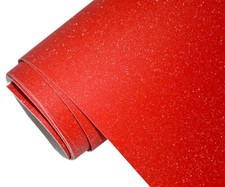 GLITZER MATT FOLIE - ROT 30 x 152 cm Diamant Look Auto Klebe Folie