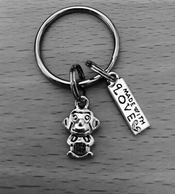 Frecher kleiner ''Affe'' Schlüsselanhänger Bagcharm liebenswert nützlich entzückend Geschenk  ️  ️ 