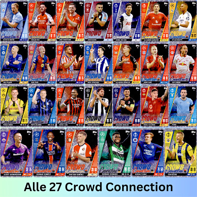 Topps Match Attax  EXTRA 24/25 - Alle 27 Crowd Connection Karten 2024/2025