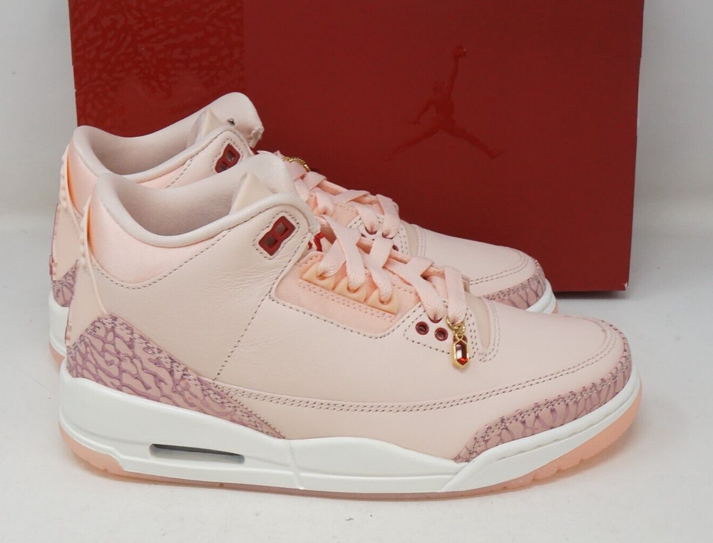 Nike Women Air Jordan 3 Retro AJ3 Valentines Day HJ0178-600 Size 6.5