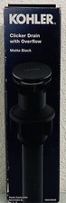 KOHLER Standard Clicker Drain with Overflow - Matte Black