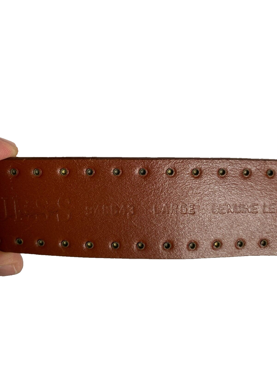 Vintage 90s Guess Genuine Leather Brown Western/Boho Belt Turquoise Buckle Guess | Accessories | Vintage 9s Guess Genuine Leather Brown  main image 3