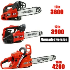 12'' Gas Chainsaw Gasoline Chainsaws Top Handle Petrol Chainsaw 25.4CC 2-Stroke