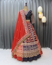 Designer Lehenga Choli Indian Bollywood Wedding Party Pakistani Wear