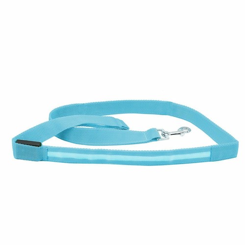 Guinzaglio LED Lampeggiante per Cani Illumina Luminoso Notte Animali Domestici Sicurezza Passeggio Nylon US - Foto 8 di 16