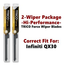 Hi-Performance 2-pk Wipers fits 2017+ Infiniti QX30 - 25240/190
