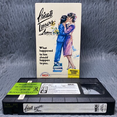 Private Lessons VHS Tape 1986 MCA Rainbow Steamy 80s Comedy Classic Movie