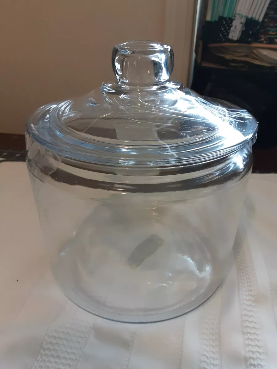 Anchor Hocking 3 Quart Heritage Hill Glass Jar with Lid (2 piece, all  glass, dishwasher safe)