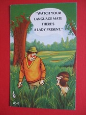 SAUCY Golf Cómic GOLFISTA JURANDO LENGUAJE MENTAL SEXO EN ARBUSTOS DAMA PRESENTE JURAR
