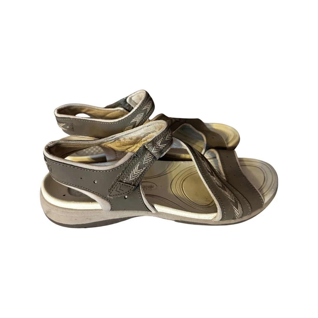Dr Scholls Daydream Gel Cushion Insole Size 10M Gray Strappy