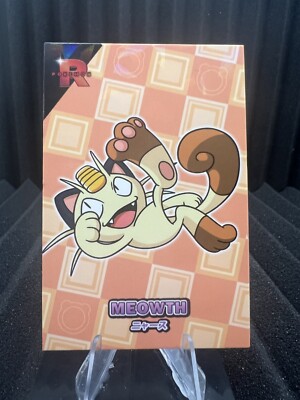 Meowth - Cracked Ice Holo - Team Rocket Card Database - Pokemon Card