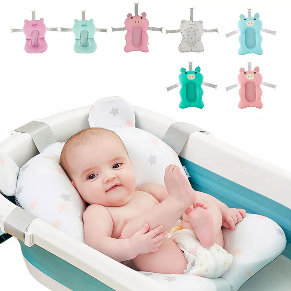 Baby Bath Pad Non slip Bathtub Mat Newborn Safety Bath Seat Support Cushion