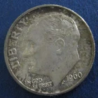 1960 Roosevelt Dime Brilliant Uncirculated original 50 year old toning 90%Silver