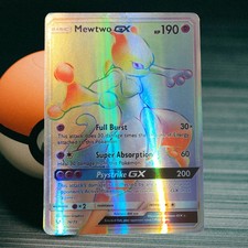 Mewtwo GX Pokemon Card 76/73 2017 Rainbow - Shining Legends ENG on eBay
