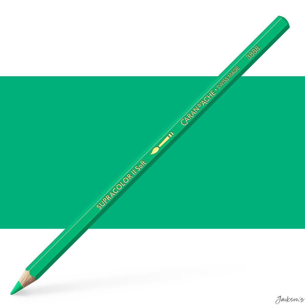 Caran d'Ache Supracolor Soft Watercolour Pencil Cedar 3.8mm Greyish Green