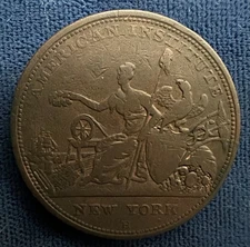 United States-Massachusetts 1833 hard times token