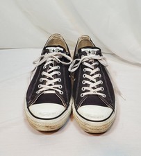 Vintage Converse USA Made 90's Low Top Black Sneakers Mens Size 13 VTG