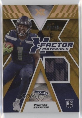 2021 Panini XR X-Factor Materials Gold 3/10 D'Wayne Eskridge Rookie RC 0q0