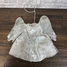 Build-A-Bear Workshop Angel Outfit White Silver Snowflake Dress Wings Halo Plush