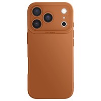 Avizar, HüLle FüR Iphone 17 Pro Max Aus Weichem Silikon Mit Kameraschutz, Braun