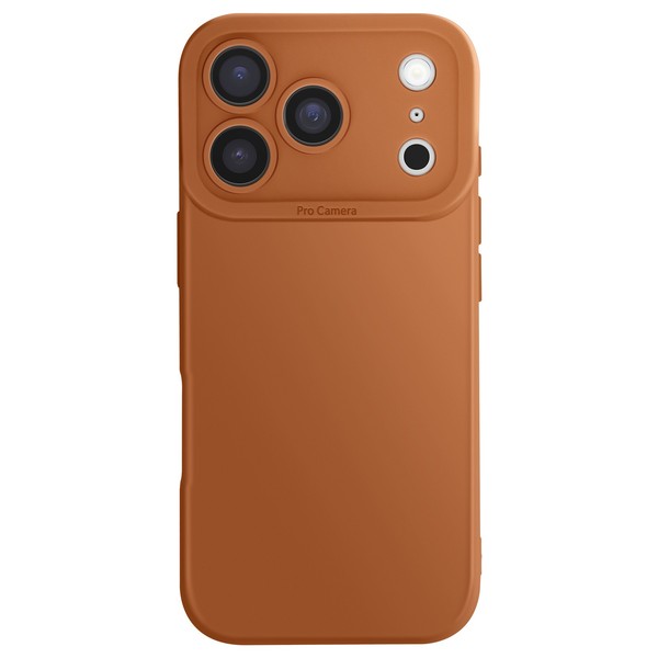 Avizar, HüLle FüR Iphone 17 Pro Max Aus Weichem Silikon Mit Kameraschutz, Braun-image