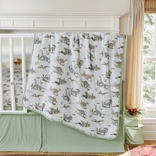Baby Crib Bedding Set for Boys, 3 Pieces Dinosaurs Pattern Stretch Ultra Soft...