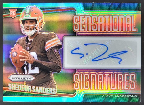 2025 Panini Prizm Shedeur Sanders Sensational Signatures /149 RC Auto Browns MS2